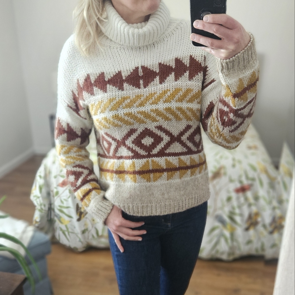 Anthropologie Wool Sweater, Size Large